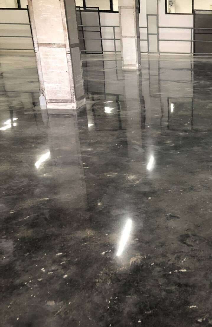 งานขัดเงาพื้นคิสตัล Polishing Concrete